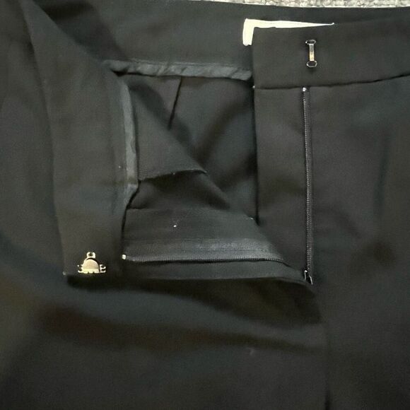 Eddie Bauer Women’s Size 8 Wool Blend Dress Pants Black Wide Leg Trousers - Picture 2 of 9